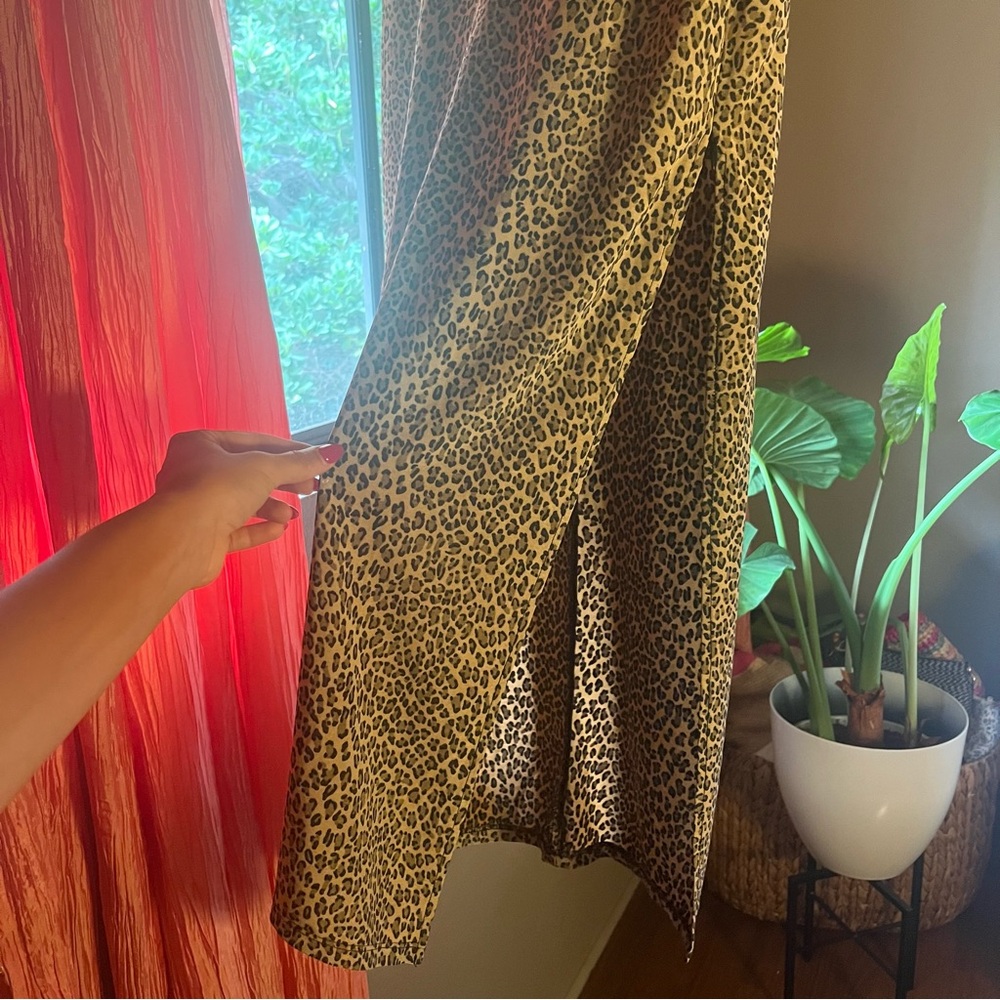 Vintage Mark Wong Nark Cheetah Print, High Slit, … - image 7